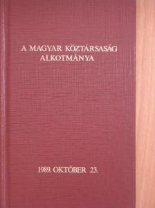 A Magyar Köztársaság Alkotmánya [antikvár]