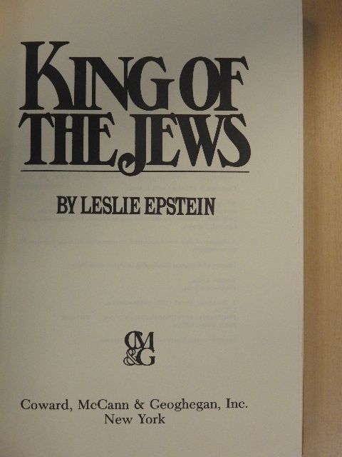 Leslie Epstein - King of the Jews [antikvár]