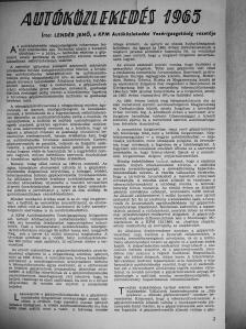 Almássy Tibor - Autó-Motor 1965. (nem teljes évfolyam) [antikvár]