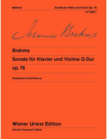 BRAHMS... - SONATE FÜR KLAVIER UND VIOLINE G-DUR OP.78 WIENER URTEXT EDITION