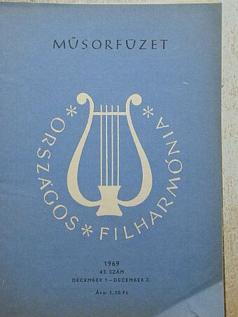 Országos Filharmónia Műsorfüzet 1969/43. [antikvár]