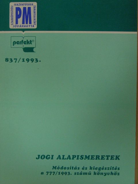 Dr. Juhász József - Jogi alapismeretek [antikvár]