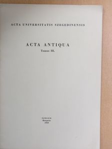 L. Bernabó Brea - Acta Antiqua Tomus III. [antikvár]
