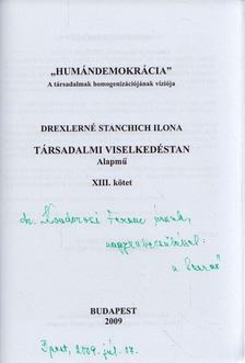 Drexlerné Stanchich Ilona - Humándemokrácia (dedikált) [antikvár]