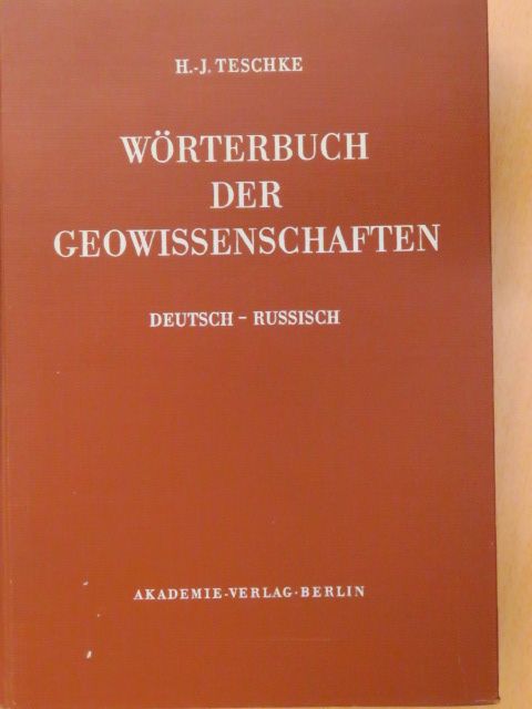 Wörterbuch der Geowissenschaften [antikvár]