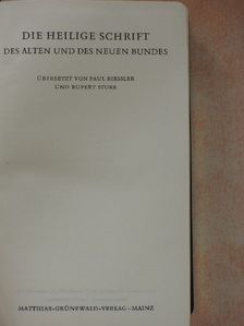 Die Heilige Schrift [antikvár]