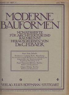 Moderne Bauformen Juli 1914 [antikvár]