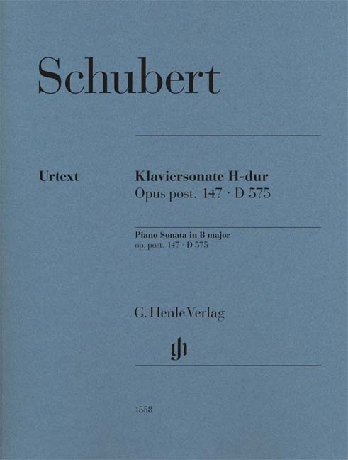 SCHUBERT - KLAVIERSONATE H-DUR OP.POST.147, D575