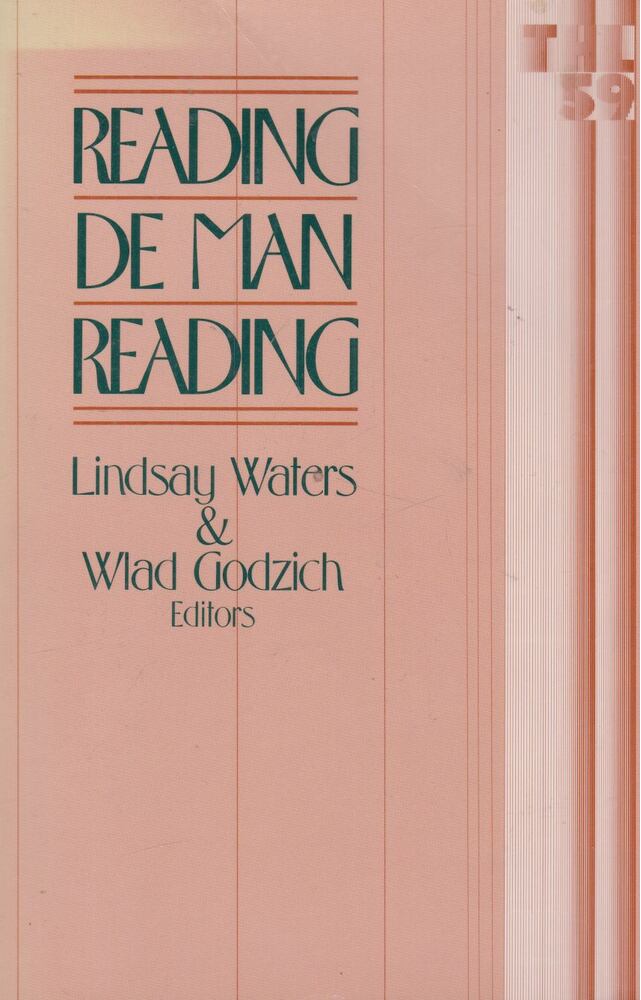 Lindsay Waters, Wlad Godzich - Reading de Man Reading [antikvár]