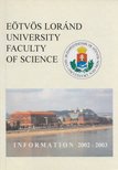 Csempesz Ferenc - Eötvös Lóránd University Faculty of Science Information 2002 - 2003 [antikvár]