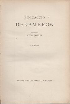 Dekameron I. [antikvár]