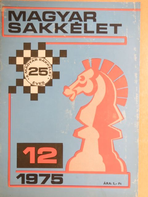 Barcza Gedeon - Magyar Sakkélet 1975. december [antikvár]