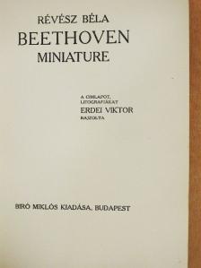 Révész Béla - Beethoven miniature [antikvár]