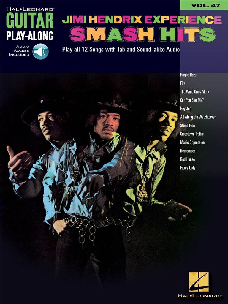 JIMI HENDRIX EXPERIENCE SMASH HITS GUITAR PLAY-ALONG + CD VOL.47