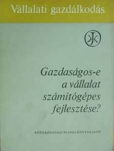 Dr. Komonyi Zoltán - Gazdaságos-e a vállalat számítógépes fejlesztése? [antikvár]