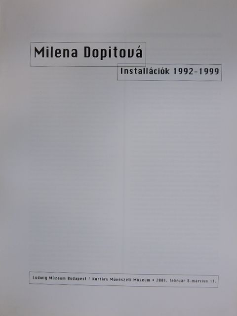 Pavel Liska - Installációk 1992-1999 [antikvár]