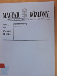 Magyar Közlöny 2003. június 13. [antikvár]