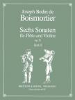 BOISMORTIER - SECHS SONATEN FÜR FLÖTE UND VIOLINE OP.51 HEFT II (KUBITSCHEK)