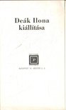Deák Ilona kiállítása (meghívó) [antikvár]