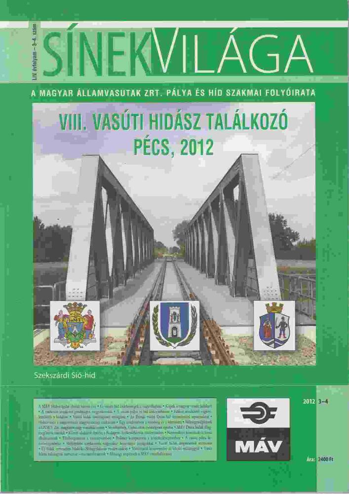 Vörös József - Sínek Világa LIV. évfolyam 2012. 3-4. szám [antikvár]