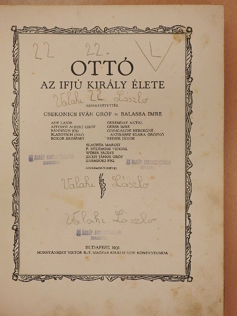 Ady Lajos - Ottó (rossz állapotú) [antikvár]