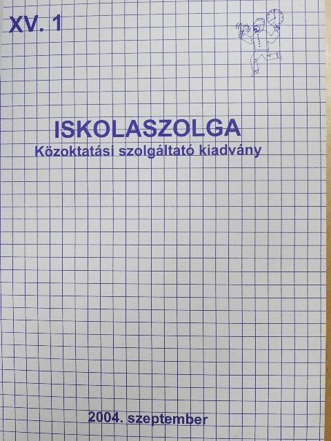 Iskolaszolga 2004. szeptember-2005. június [antikvár]