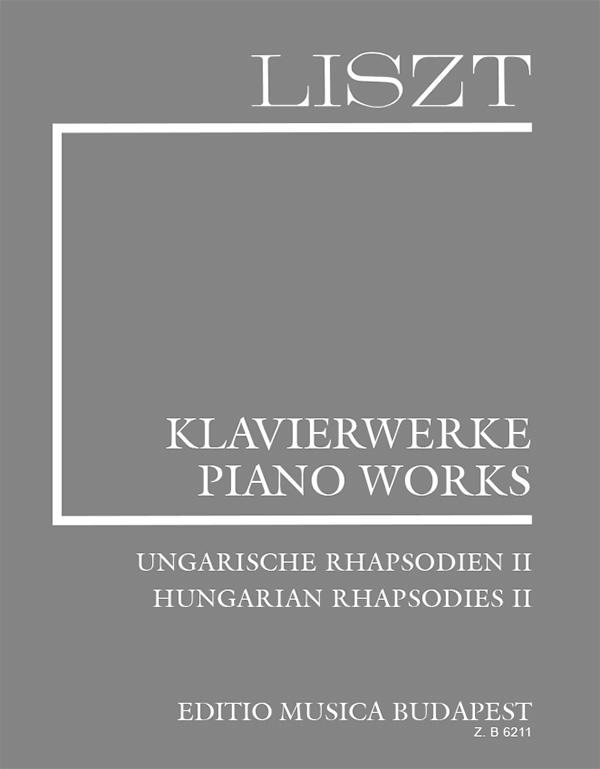 LISZT - LISZT ÖSSZKIADÁS I/4 UNGARISCHE RHAPSODIEN II. (GÁRDONYI-SZELÉNYI)  FŰZVE ANTIKVÁR