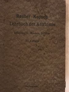 Prof. Fr. Kopsch - Rauber's Lehrbuch der Anatomie des Menschen Abteilung 3. (töredék) [antikvár]