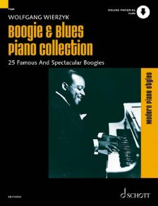 BOOGIE & BLUES PIANO COLLECTION.25 FAMOUS AND SPECTACULAR BOOGIES (W. WIERZYK),ONLINE MATERIAL AUDIO