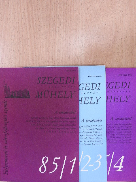 Apró Ferenc - Szegedi Könyvtári Műhely 1985/1-4. [antikvár]