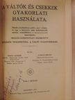 Budai Sándor - A váltók és csekkek gyakorlati használata [antikvár]