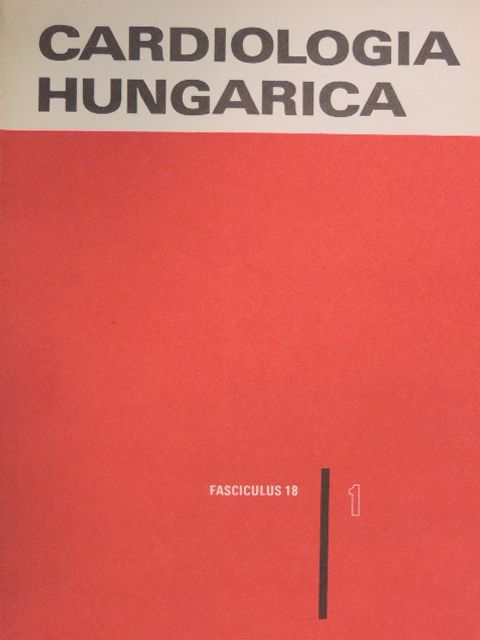Dr. Dobronyi Ilona - Cardiologia Hungarica 1989/1 [antikvár]