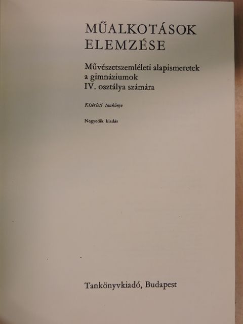 Dr. Maksay László - Műalkotások elemzése [antikvár]