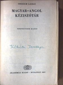 Országh László - Magyar-angol kéziszótár [antikvár]