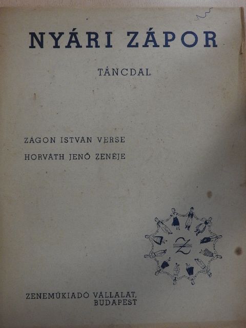 Zágon István - Nyári zápor [antikvár]