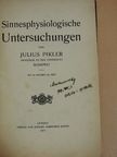 Julius Pikler - Sinnesphysiologische Untersuchungen [antikvár]