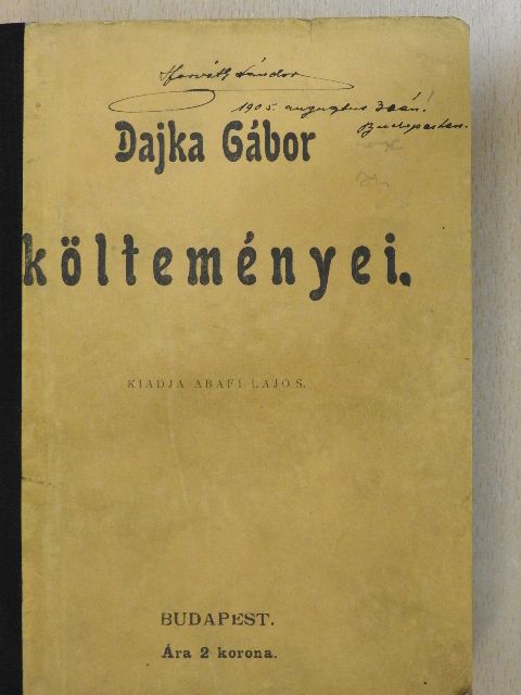 Dayka Gábor - Dayka Gábor költeményei [antikvár]