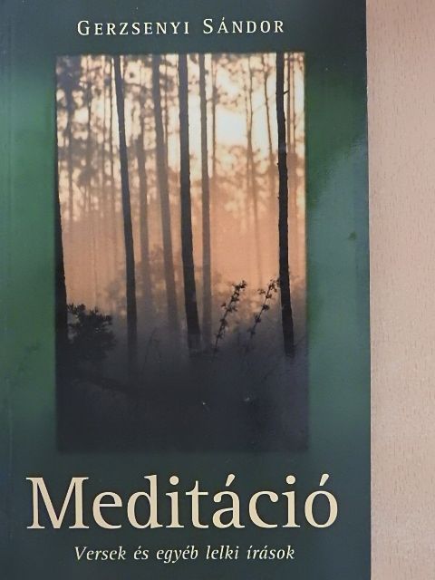 Gerzsenyi Sándor - Meditáció [antikvár]