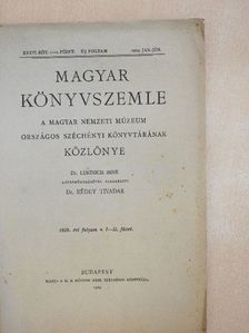 Dr. Bajza József - Magyar Könyvszemle 1929. január-június [antikvár]