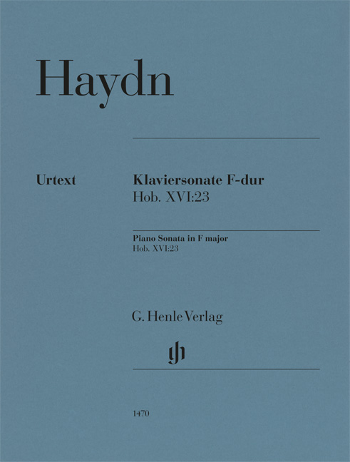 HAYDN JOSEPH - KLAVIERSONATE F-DUR HOB. XVI:23