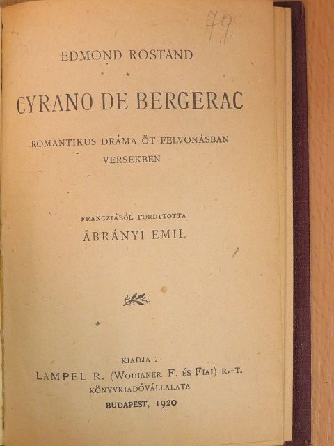 Edmond Rostand - Cyrano de Bergerac [antikvár]