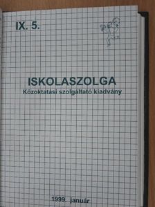 Iskolaszolga 1998. szeptember - 1999. június [antikvár]