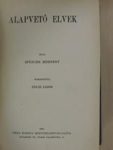 Spencer Herbert - Alapvető elvek [antikvár]