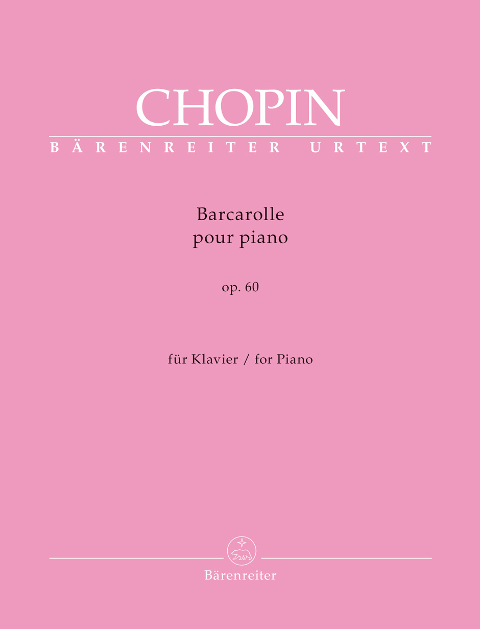 Chopin - BARCAROLLE POUR PIANO OP.60 FÜR KLAVIER