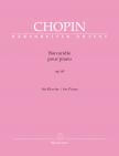 Chopin - BARCAROLLE POUR PIANO OP.60 FÜR KLAVIER