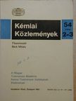 Biczó Géza - Kémiai Közlemények 1980/2-3. [antikvár]