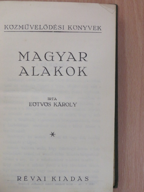 Eötvös Károly - Magyar alakok [antikvár]