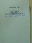 Friedrich Ohly - Schriften zur Mittelalterlichen Bedeutungsforschung [antikvár]