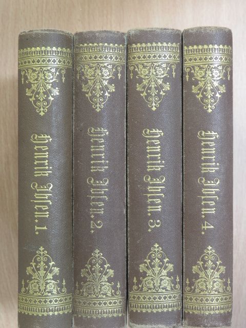 Henrik Ibsen - Henrik Ibsen's Gesammelte Werke 1-4. (gótbetűs) [antikvár]