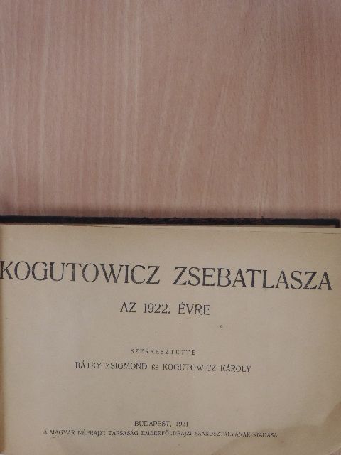 Kogutowicz zsebatlasza az 1922-1925. évre [antikvár]